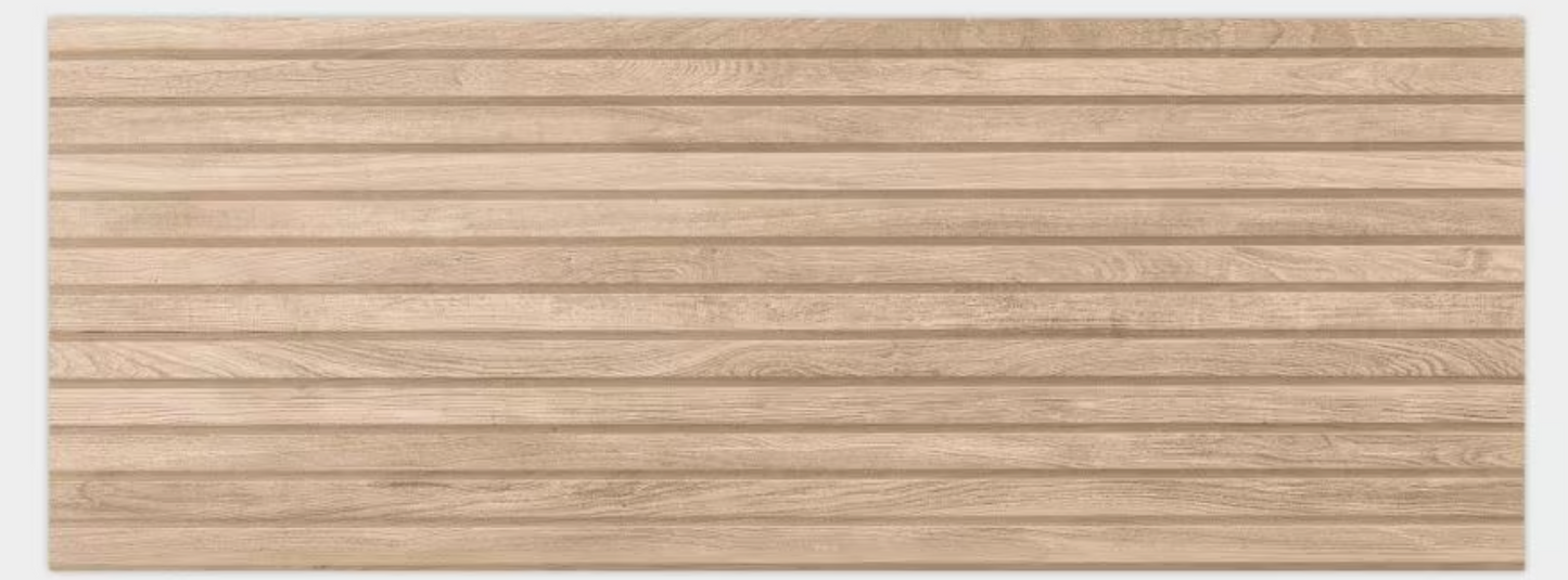 Porcelanosa Lexington Maple 18"X47" 3D Ceramic Wood Effect Wall Tile