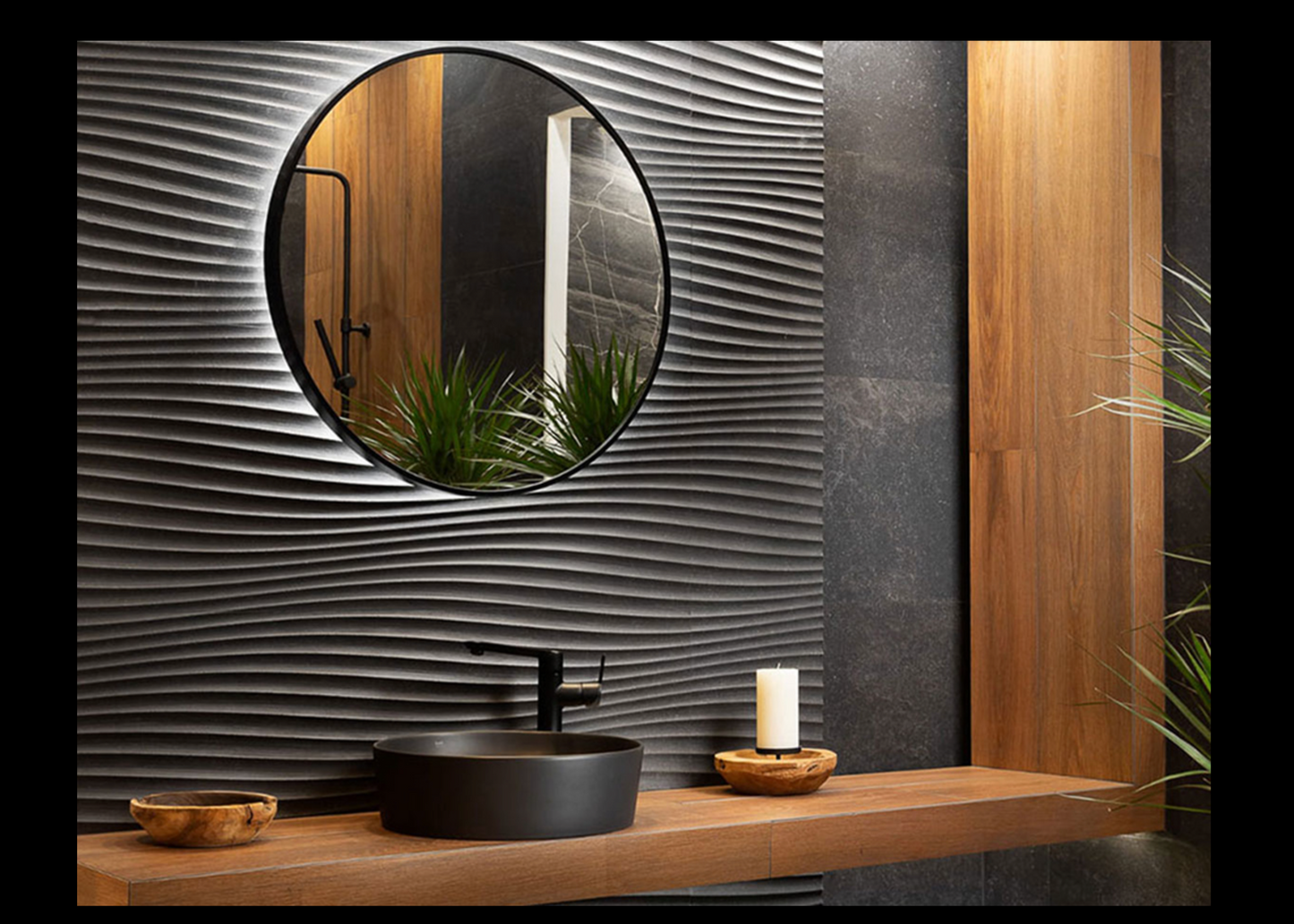 Porcelanosa Verbier Dark 18"X47" Matte Ceramic Wall Tile