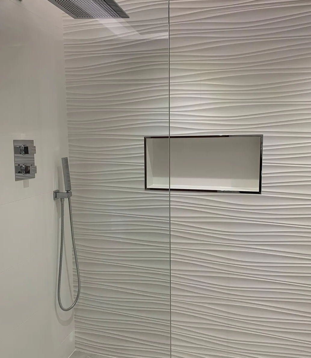 Porcelanosa Oxo Line Blanco 13"X39" Gloss Ceramic Wall Tile