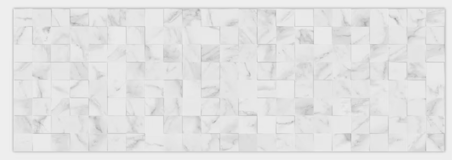 Porcelanosa Mosaico Carrara Blanco 13"X39" Ceramic Wall Tile