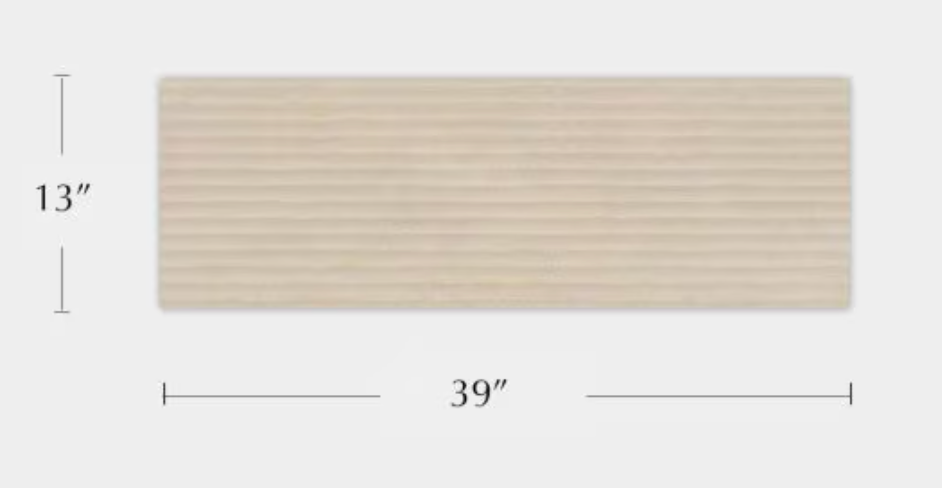 Porcelanosa Old Natural 13"X39" Ceramic Concrete Effect Wall Tile