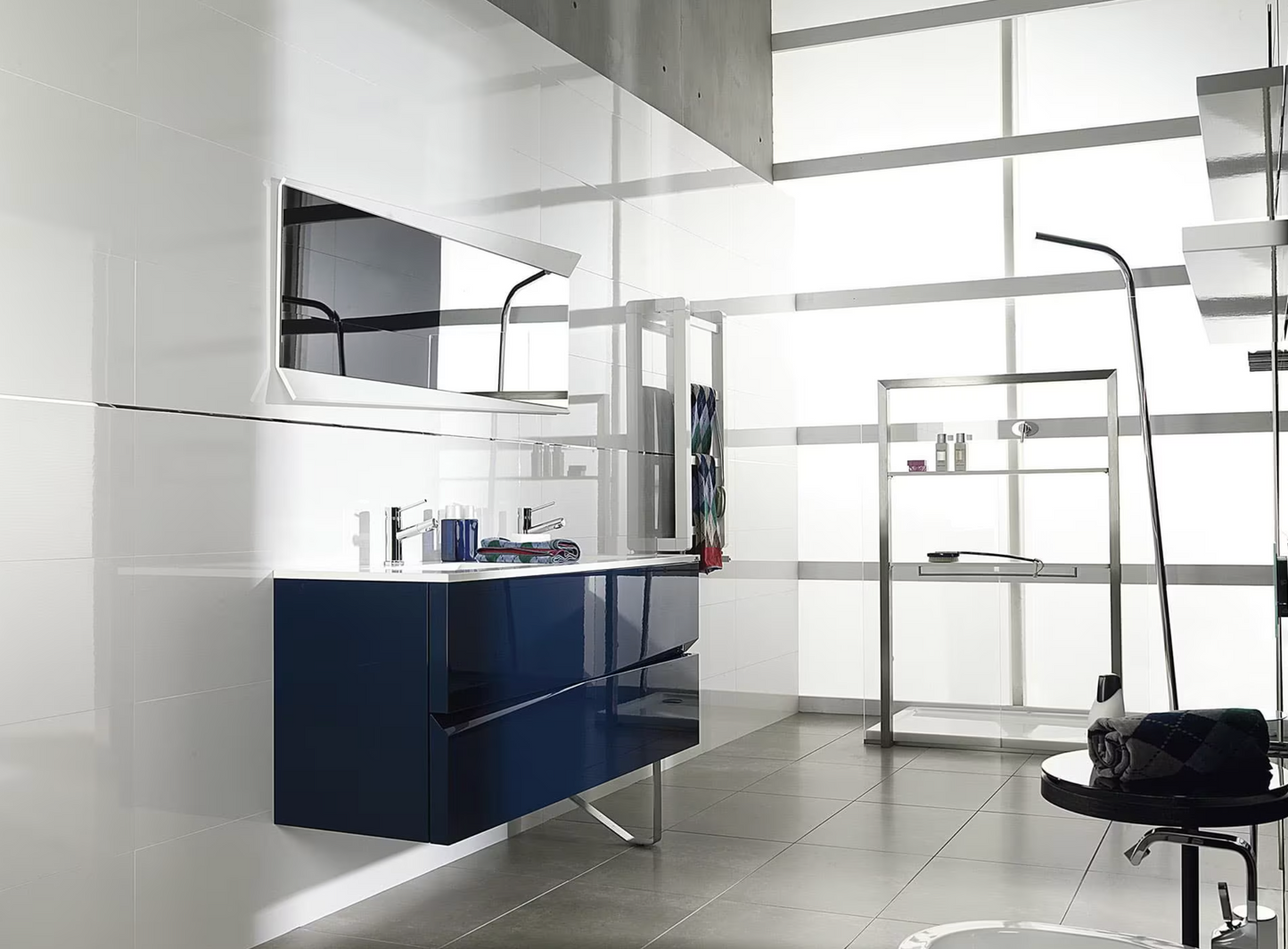 Porcelanosa Glass Blanco 13"X39" Polished Ceramic Wall Tile