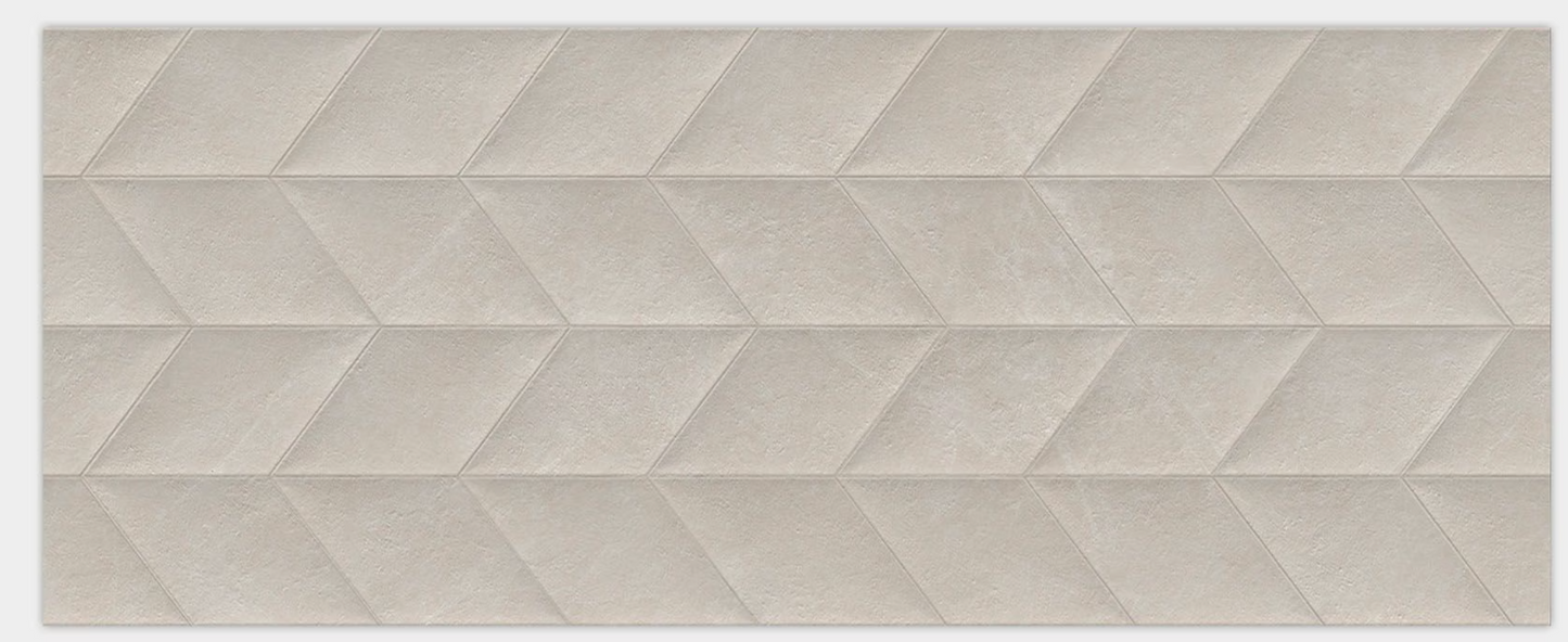 Porcelanosa Spiga Mystic Beige 23"X59" Matte 3D Ceramic Wall Tile