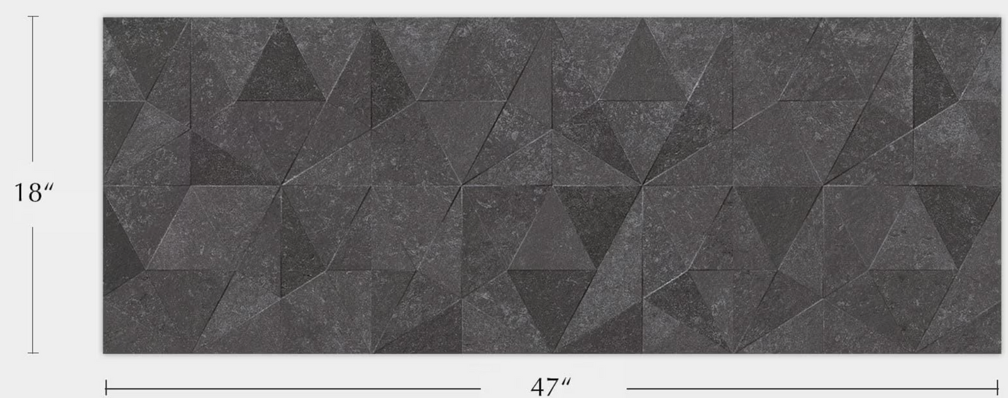 Porcelanosa Ceramic Thao Verbier Dark 18"X47" Matte Wall Tile