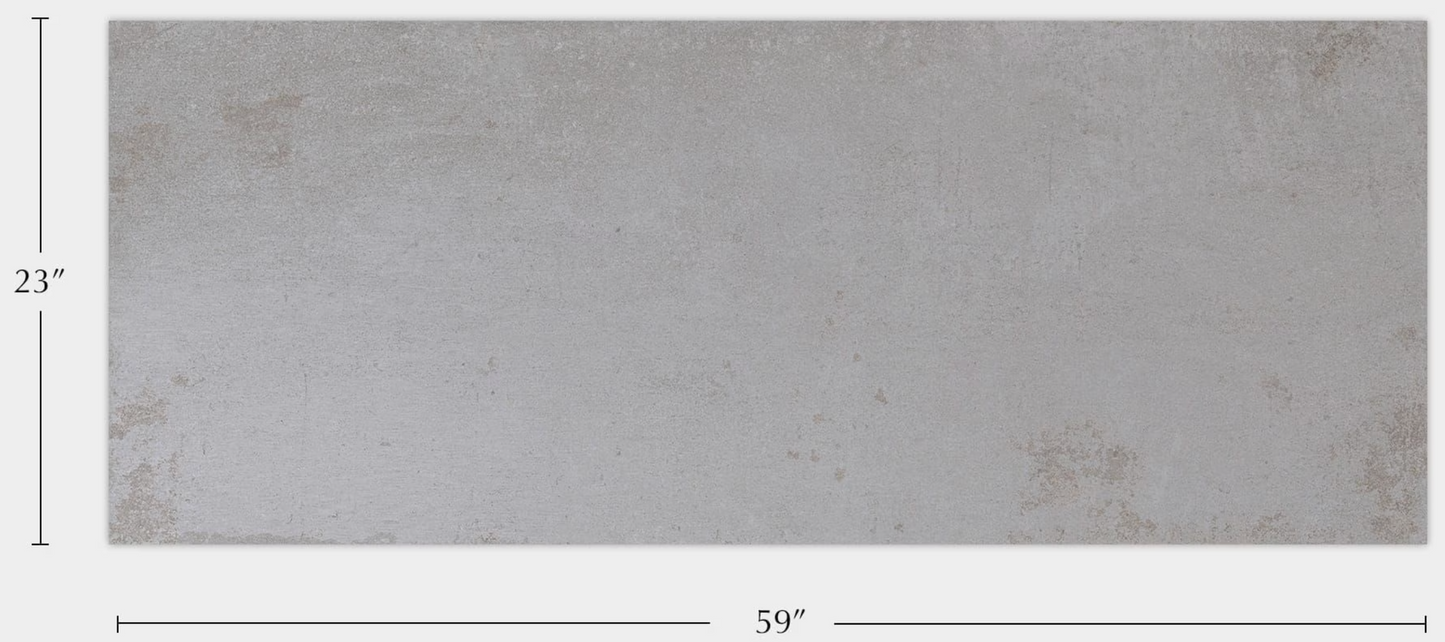 Porcelanosa Steel Acero 23"X59" Matte Ceramic Wall Tile