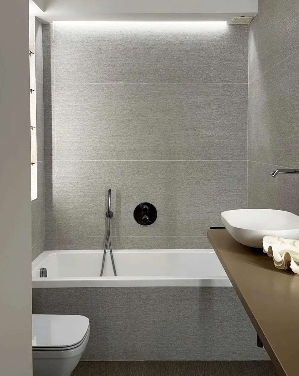 Porcelanosa Linz Blanco 23"X59" Matte Ceramic Wall Tile