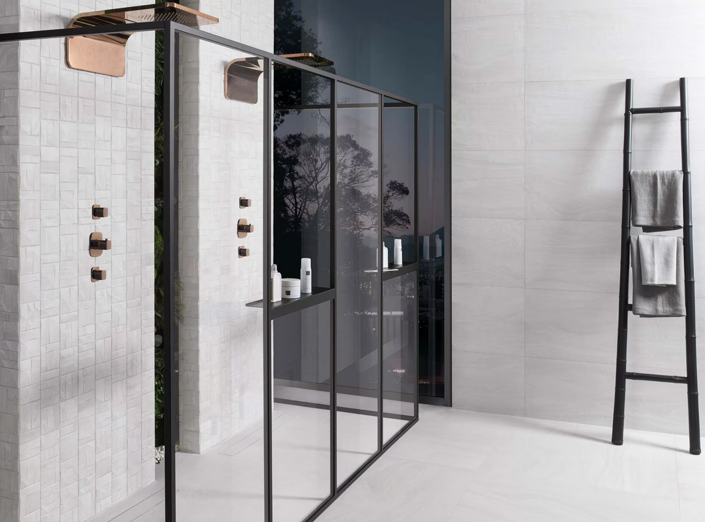 Porcelanosa Block Butan Bone 18"X47" Matte 3D Ceramic Wall Tile