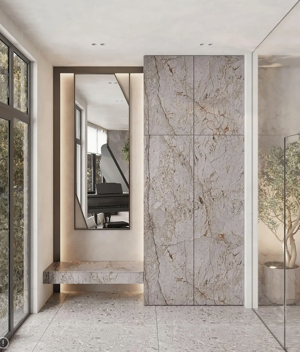 Porcelanosa Ceppo Acero 31"X31" Matte Ceramic Wall Tile