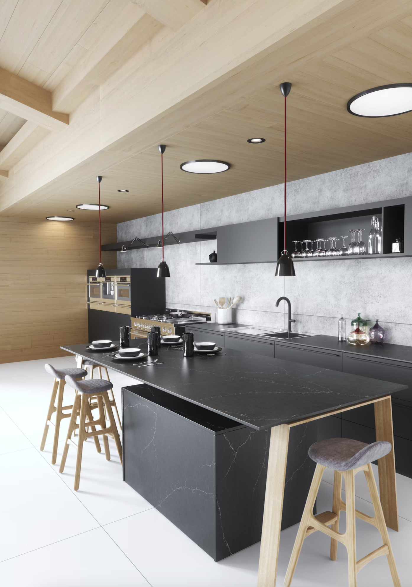 Cosentino Silestone Charcoal Soapstone 128’’ x 62’’ x 2.0 cm Polished Quartz Slab