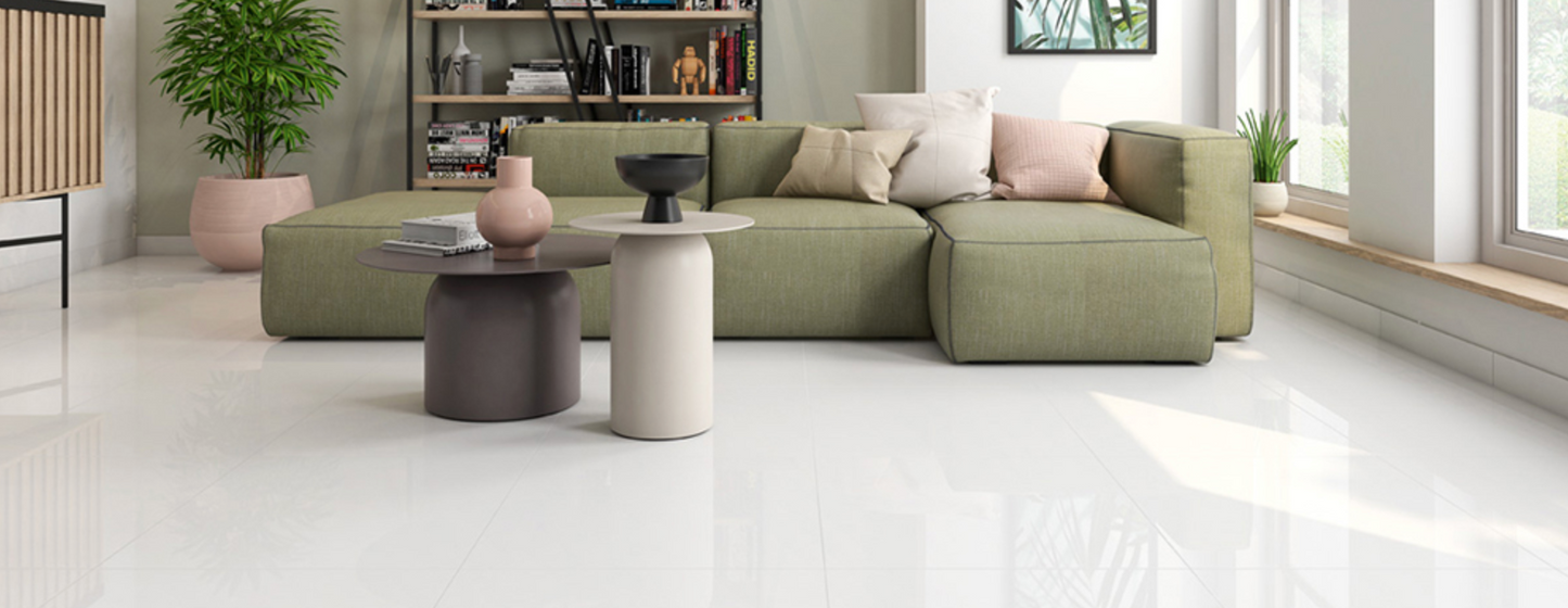Belleza Ceramica Ice White | Matte | 24’’ x 48’’ Porcelain Tile