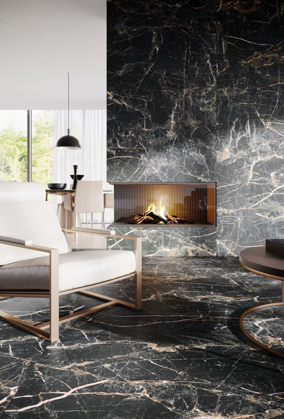 Belleza Ceramica Markina Gold | Polished | 24’’ x 48’’ Porcelain Tile