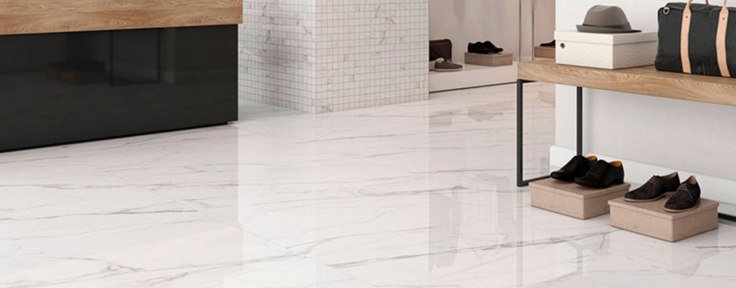 Belleza Ceramica Naples White | Polished | 24’’ x 48’’ Porcelain Tile