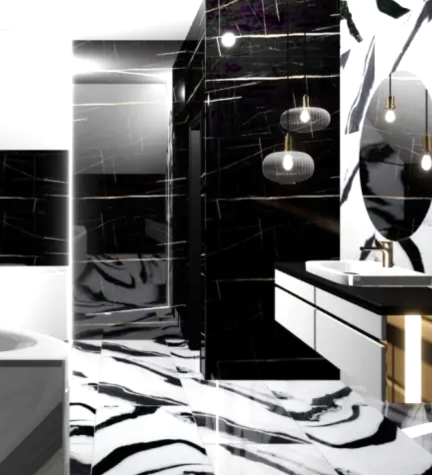 Belleza Ceramica Panda | Polished | 24’’ x 48’’ Porcelain Tile