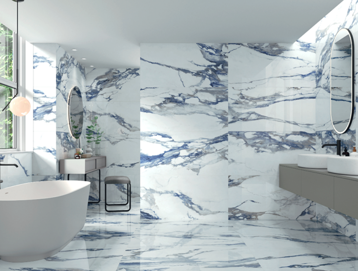 Belleza Ceramica Patagonia Blue | Polished | 24’’ x 48’’ Porcelain Tile