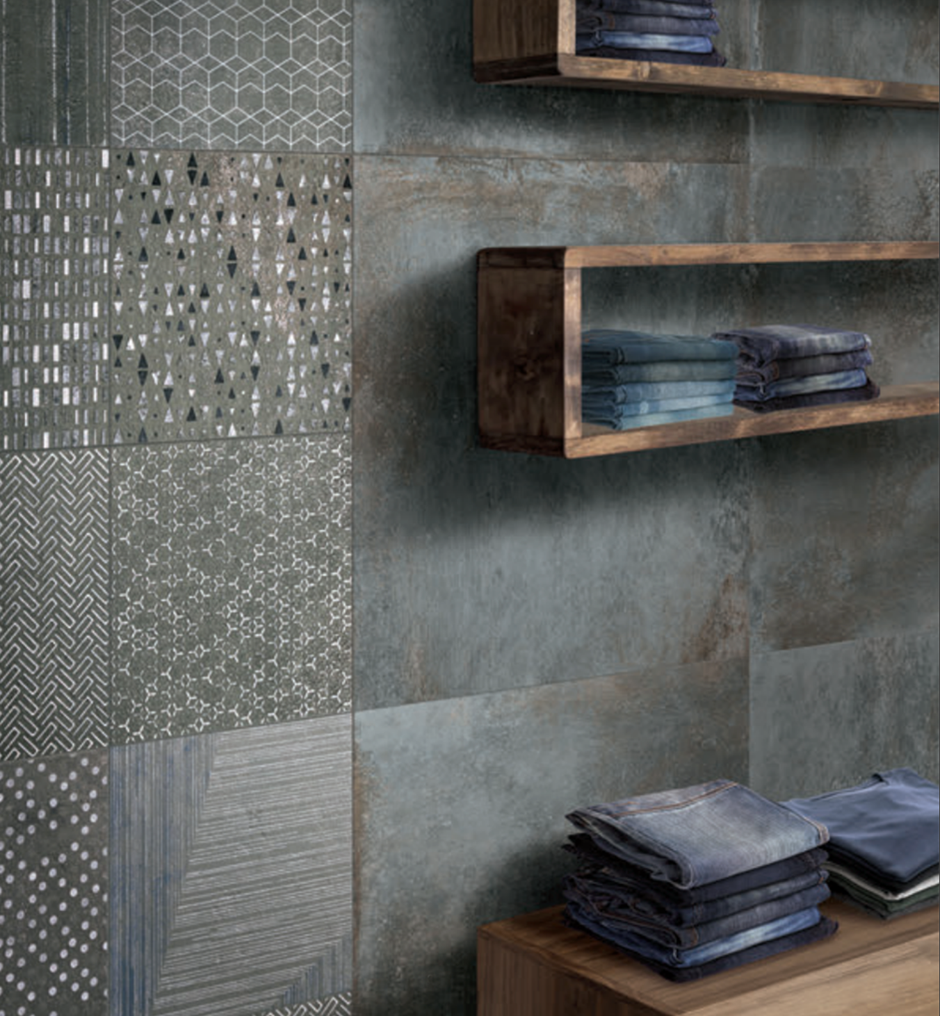 Belleza Ceramica Temper | Iron | 48’’ x 48’’ Porcelain Tile