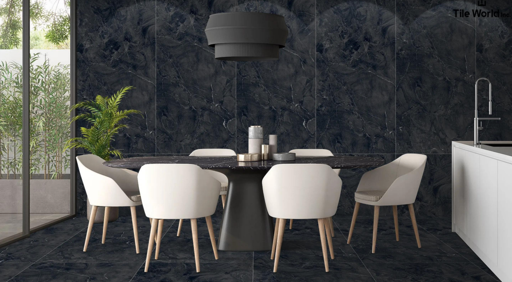 Tile World Coloso Nero | Matte | 24’’ x 48’’ Porcelain Tile