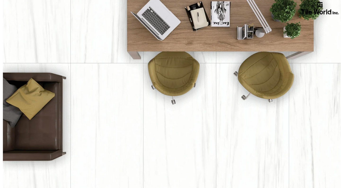 Tile World Dolomite Bianco| Polished | 24’’ x 48’’ Porcelain Tile