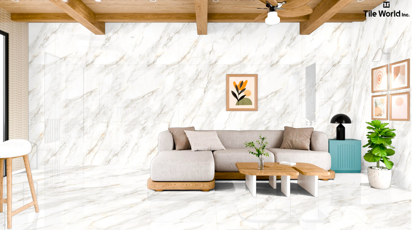 Tile World Endless Glamour | Polished | 24’’ x 48’’ Porcelain Tile