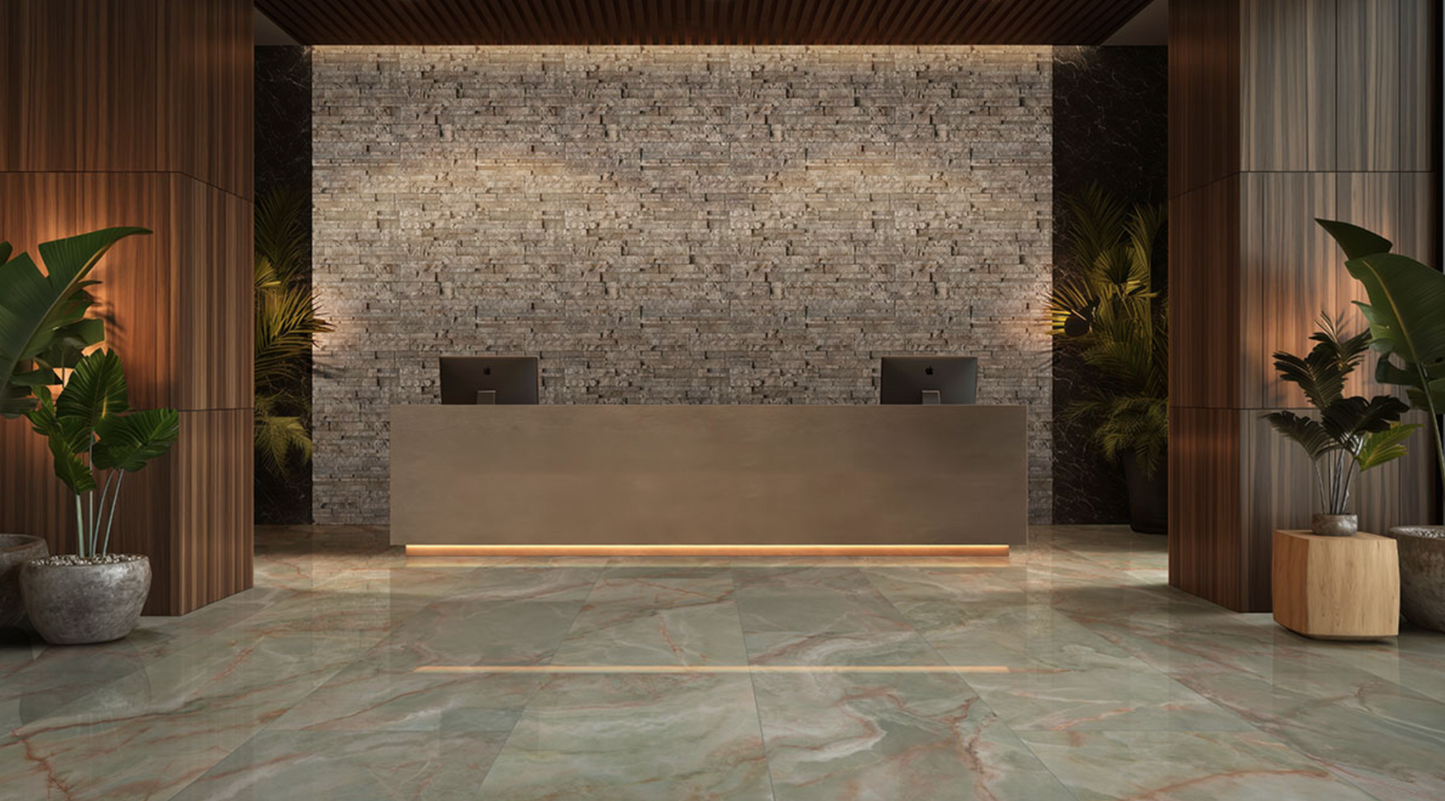 MSI Verde Vivo | 24’’ x 48’’ Polished | Porcelain Tile