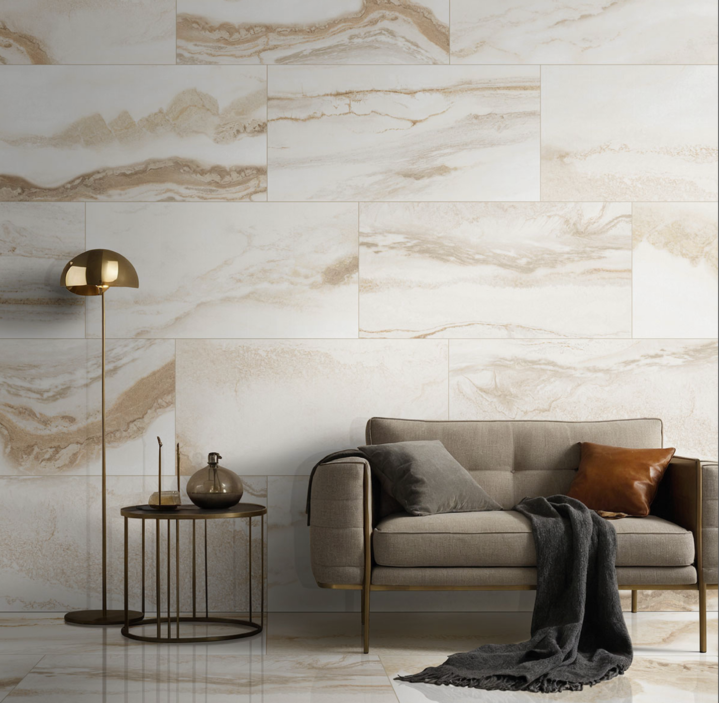 MSI Nebula Almond | 24’’ x 48’’ Polished | Porcelain Tile