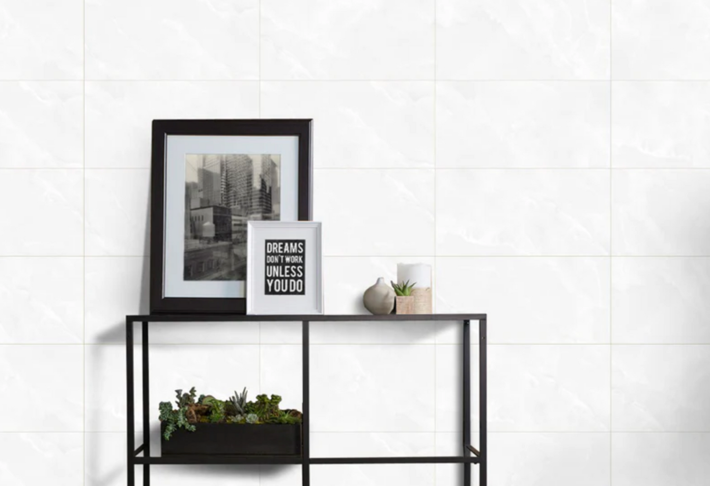 Ottimo Ceramics Affinity Polished White Onyx 24’’ x 24’’ Porcelain Tile