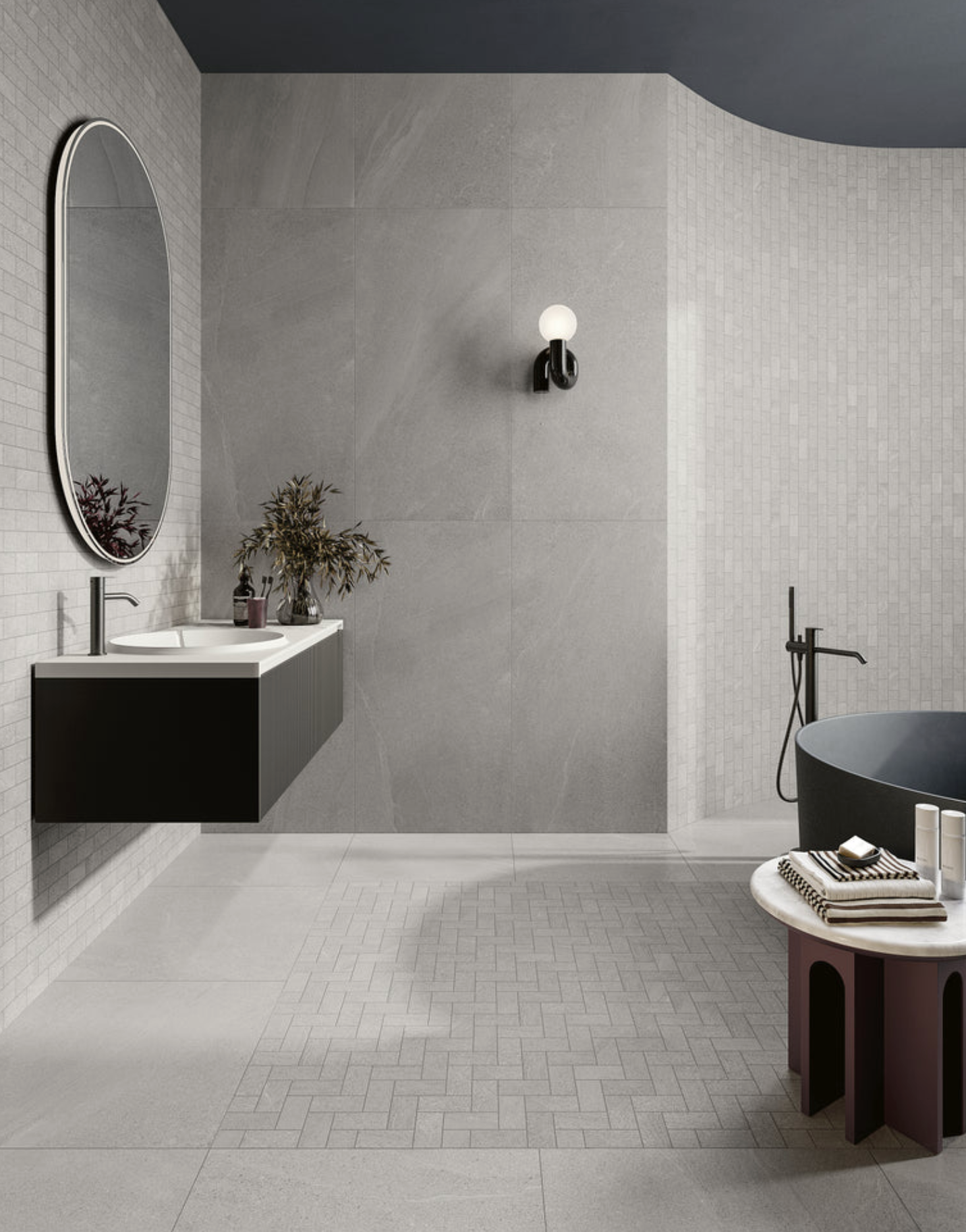 Ottimo Ceramics Boston Grey 24’’ x 48’’ Matte Porcelain Tile