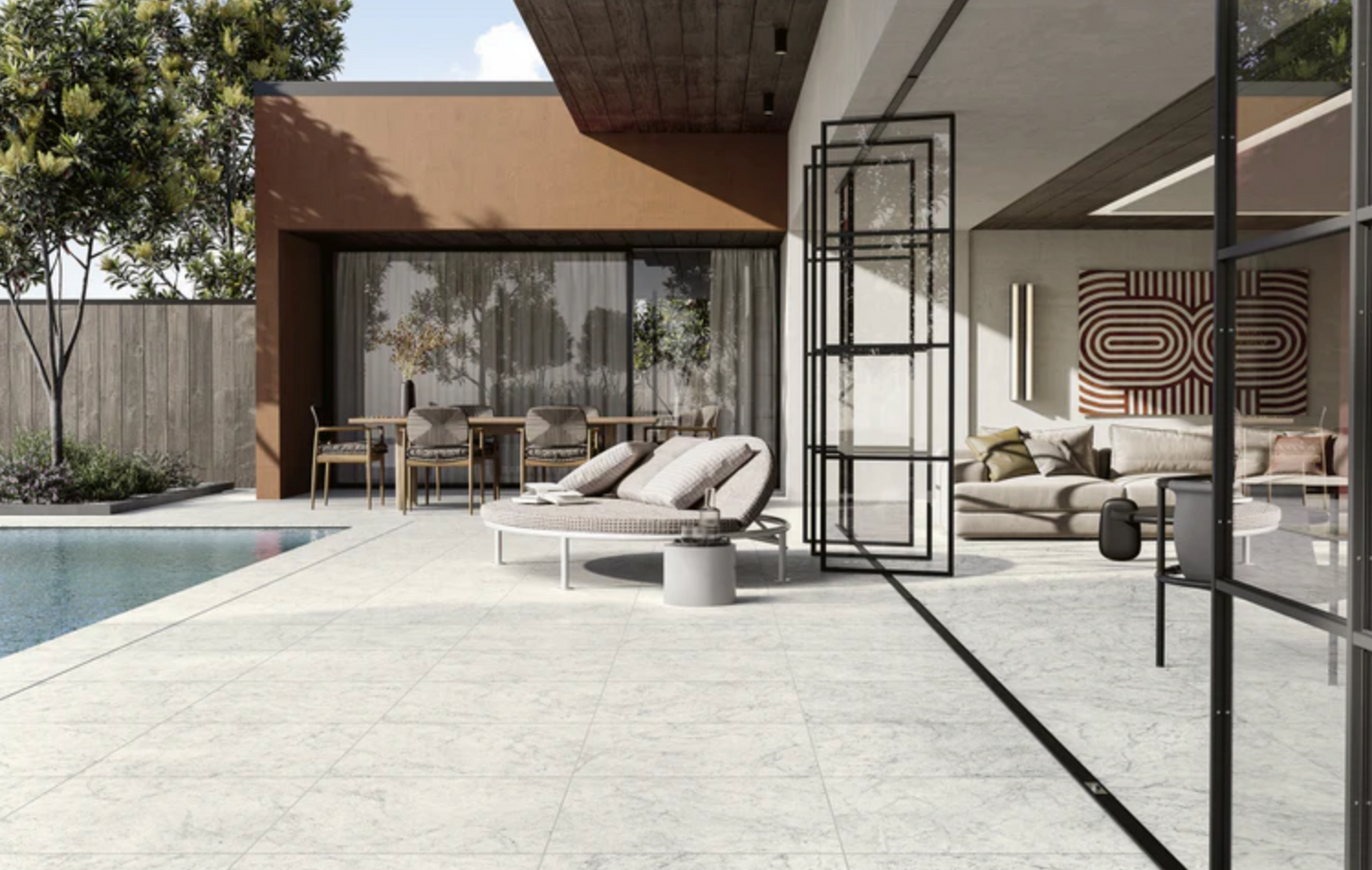 Ottimo Ceramics Carrara Paver 24’’ x 24’’ Matte Porcelain Tile