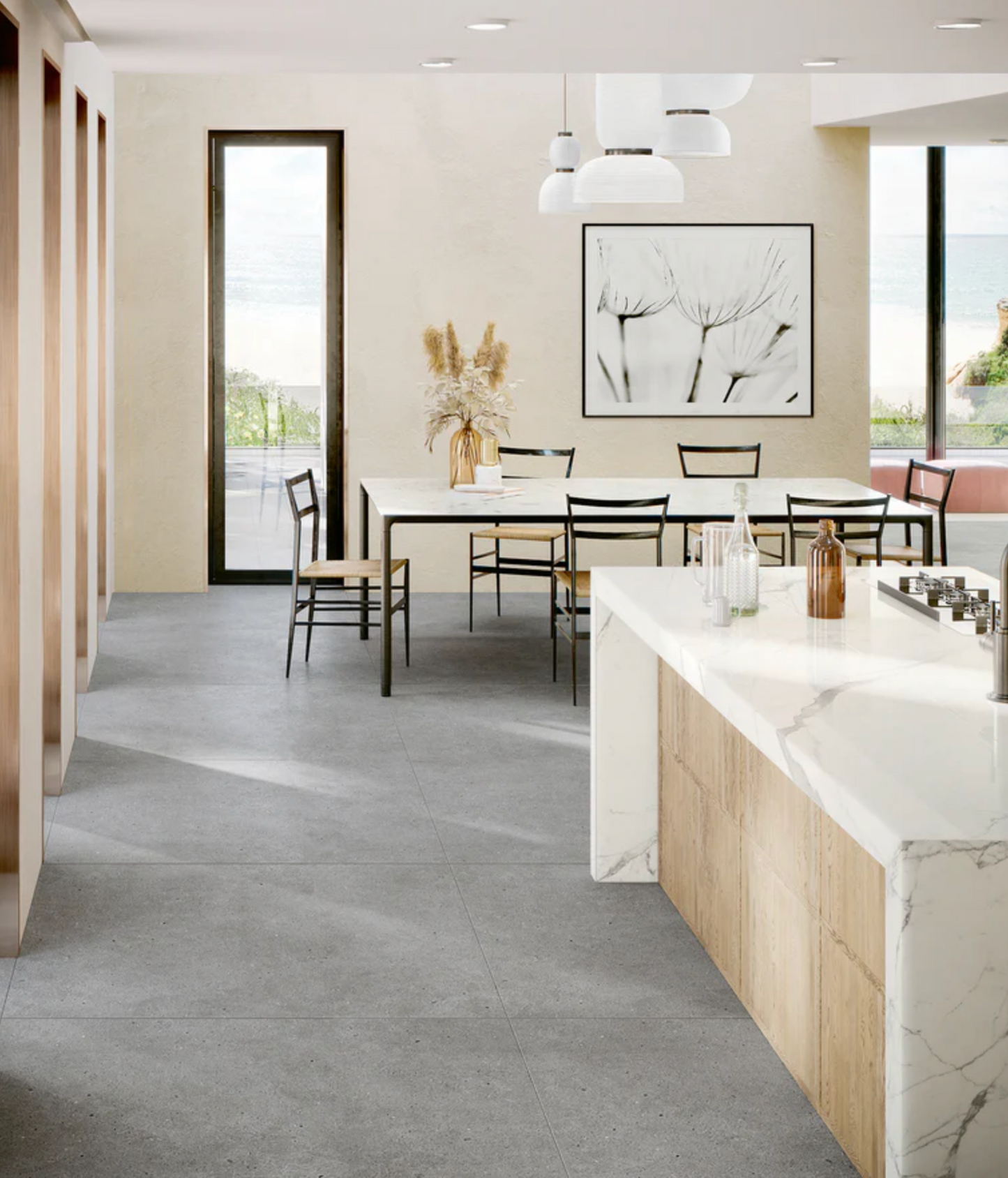 Ottimo Ceramics Breeze 48’’ x 48’’Bloom Beige Matte Porcelain Tile