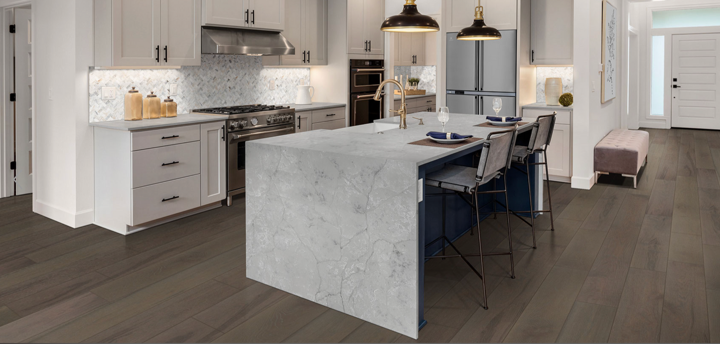 MSI Calacatta Versailles |126''x63''|2 cm Polished Quartz Slab