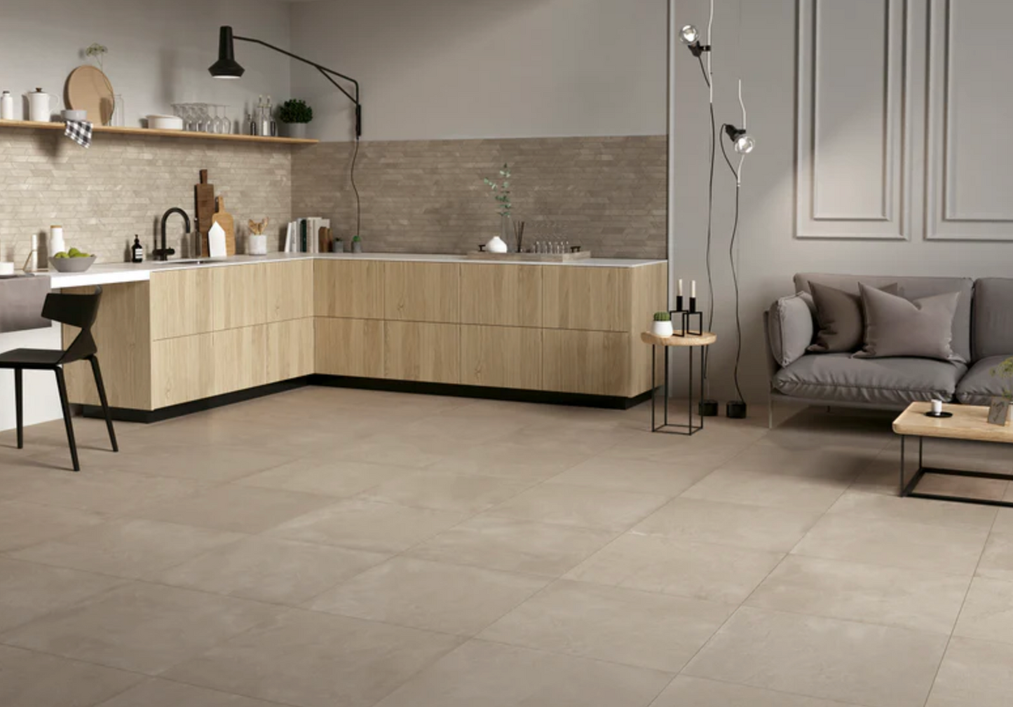 Ottimo Ceramics Comfort Stucco Concrete Look |White| 18’’ x 36’’ Matte Porcelain Tile