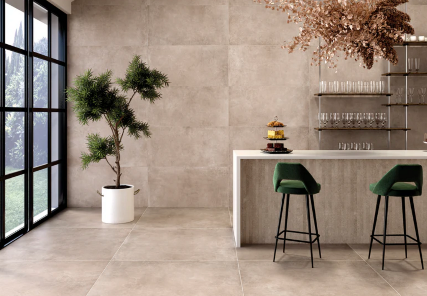Ottimo Ceramics Conrad 48’’ x 48’’ |White | Matte Porcelain Tile