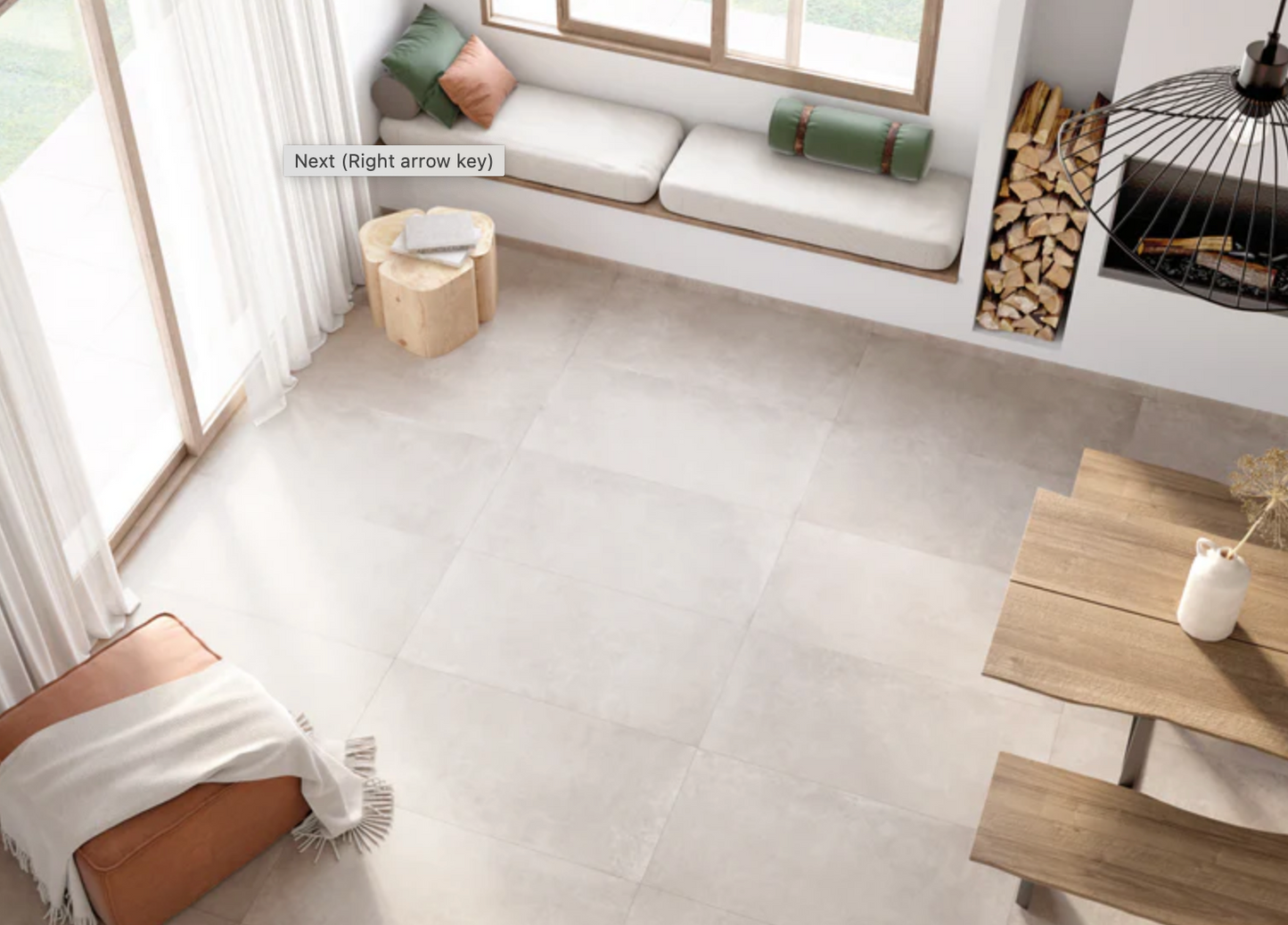 Ottimo Ceramics Conrad 48’’ x 48’’ |White | Matte Porcelain Tile