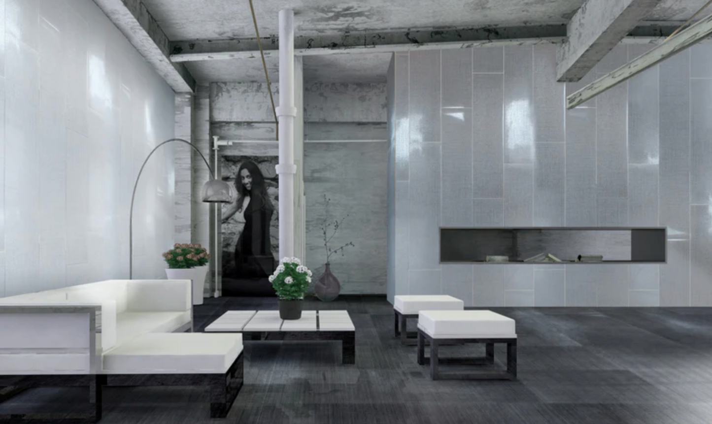 Ottimo Ceramics Elektra Lux | Super White | 24’’ x 48’’ Semi Polished Porcelain Tile
