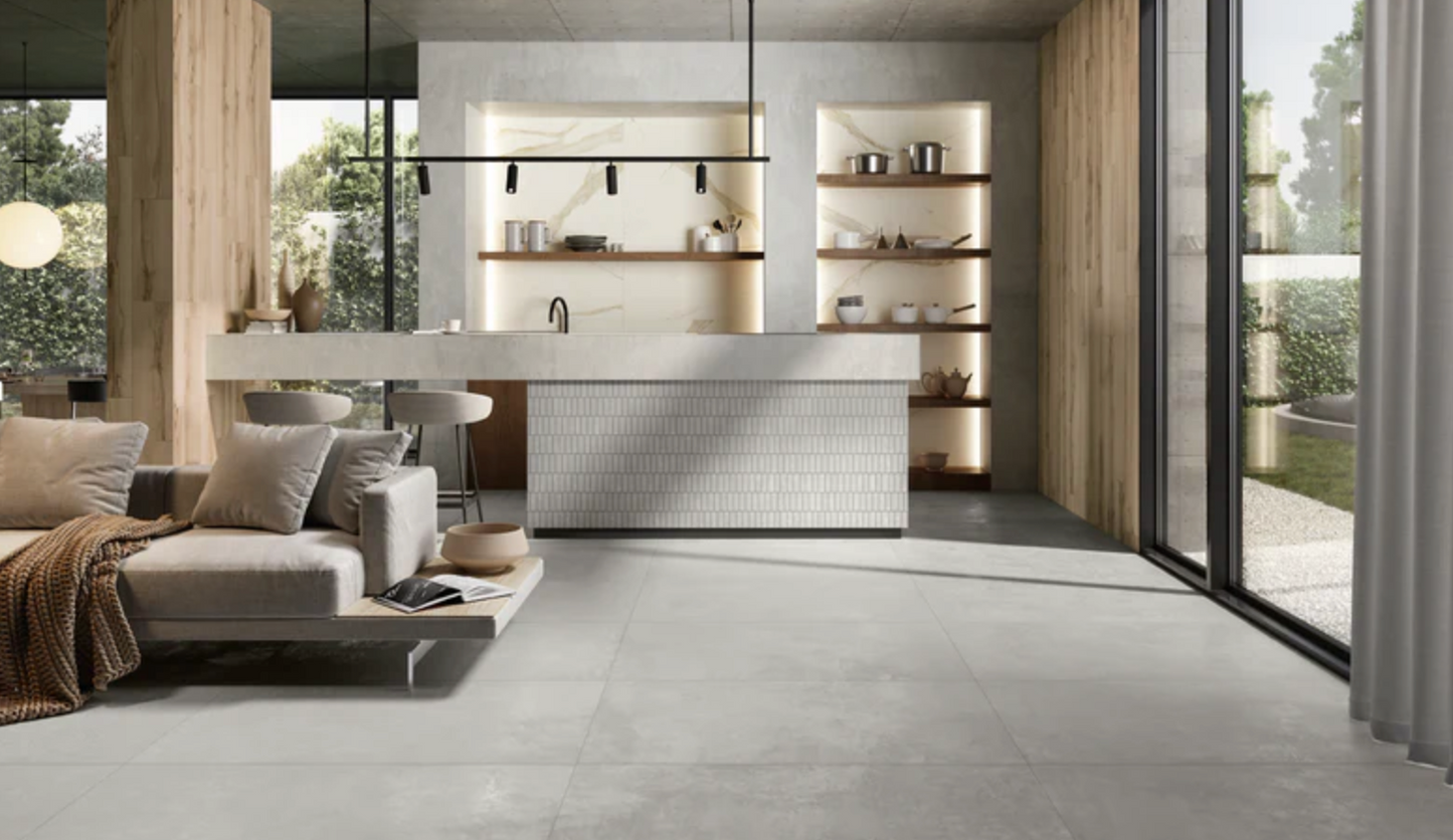 Ottimo Ceramics Essential | Graphite | 24’’ x 48’’ Matte Porcelain Tile