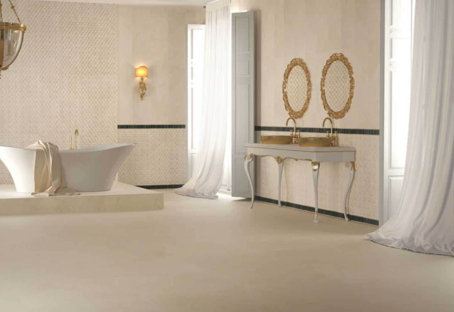 Ottimo Ceramics Evoque | Marfil | 30” x 60” Matte Porcelain Tile