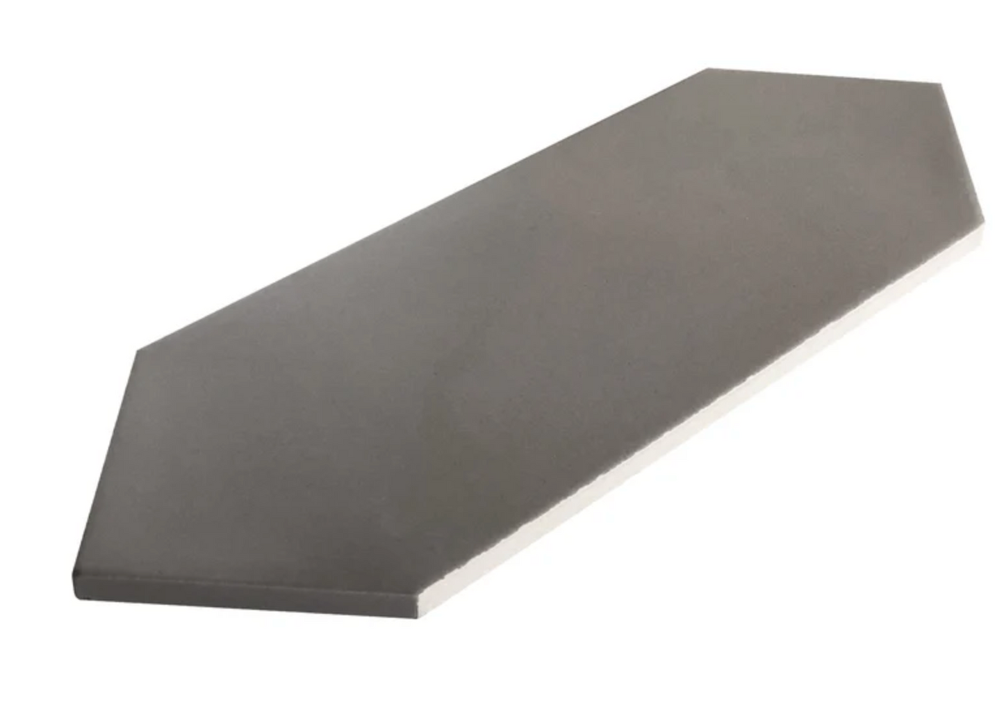 Ottimo Ceramics Castillo Picket Elongated Hexagon |White| 4” x 12” Matte Porcelain Tile