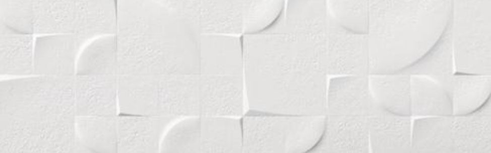 Ottimo Ceramics Kone | Glacier White |12’’ x 36’’ Deco Ceramic Tile