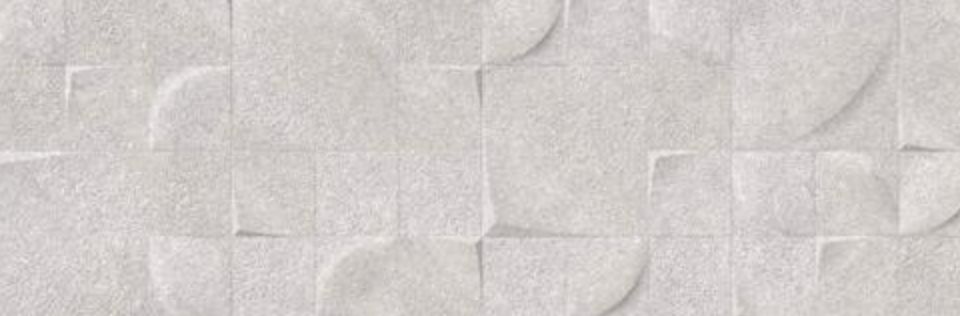 Ottimo Ceramics Kone | Glacier White |12’’ x 36’’ Deco Ceramic Tile