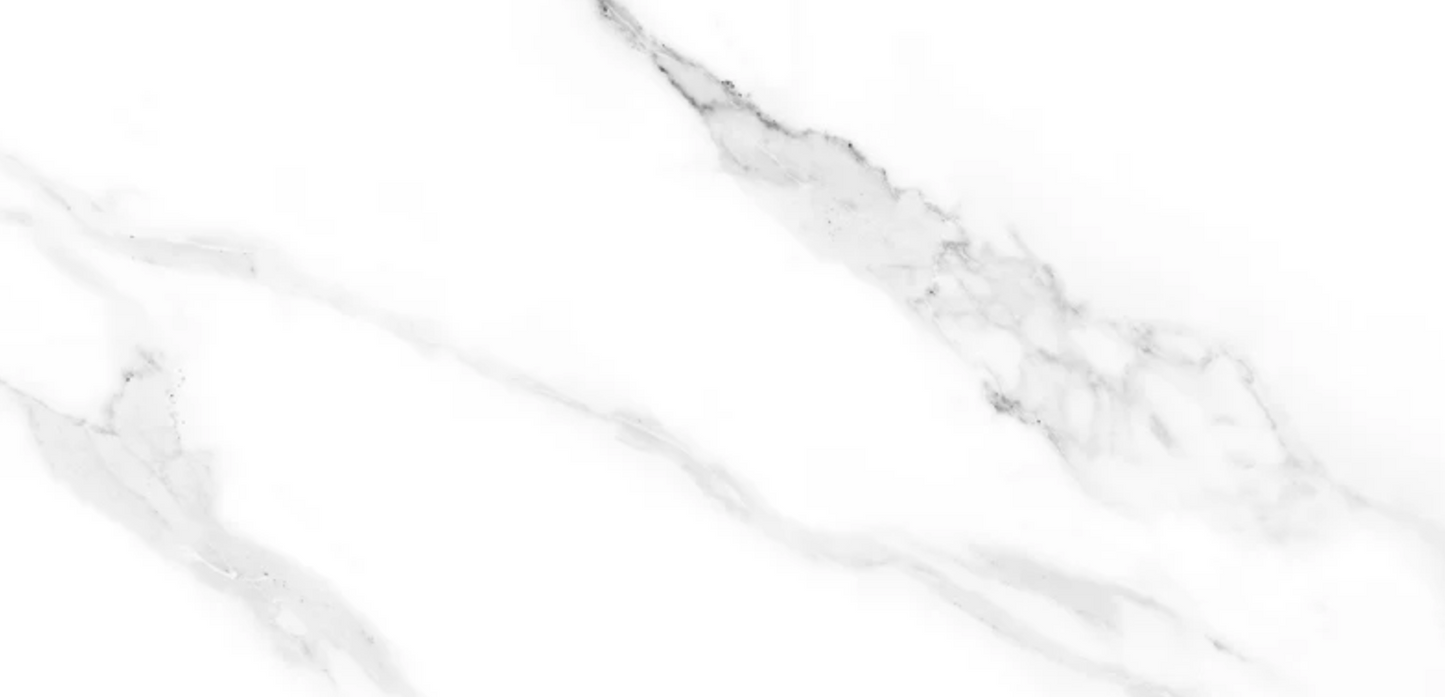 Ottimo Ceramics Prestige | White Calacatta | 12” x 24” Polished Porcelain Tile