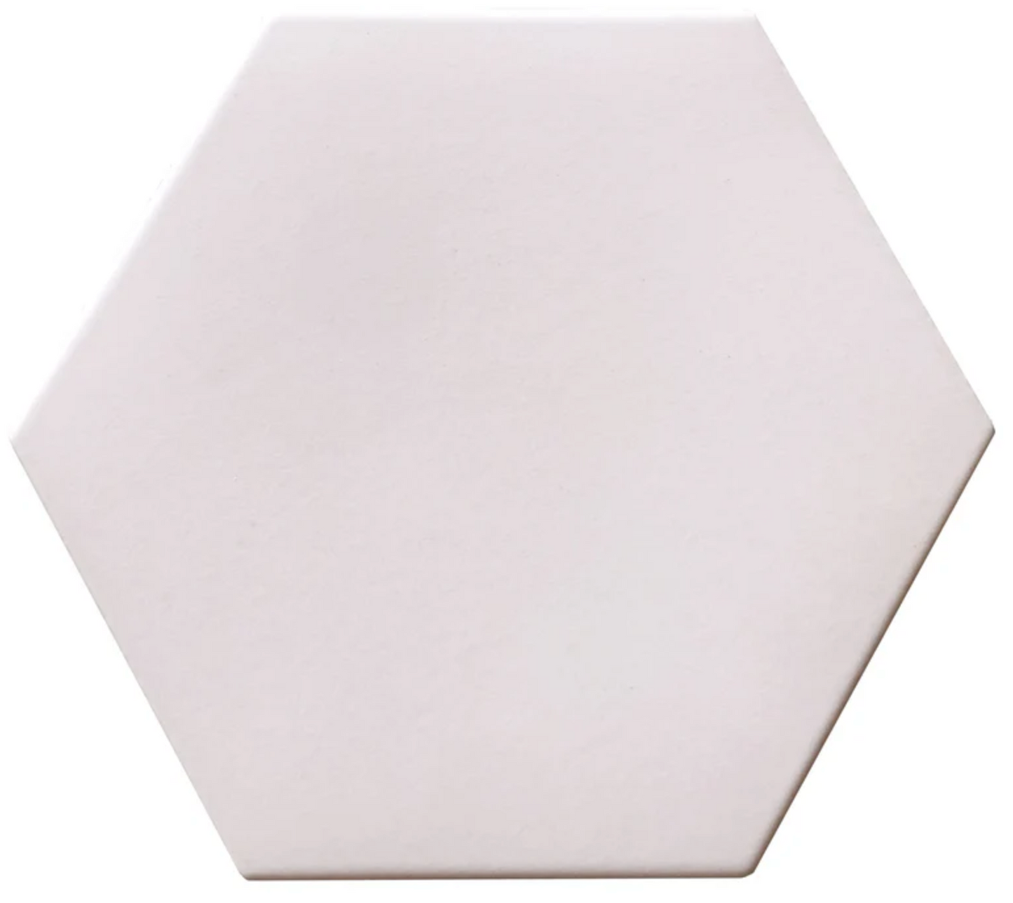 Ottimo Ceramics Rima Hexagon | White |7’’ x 8’’ Matte Glazed Porcelain Tile