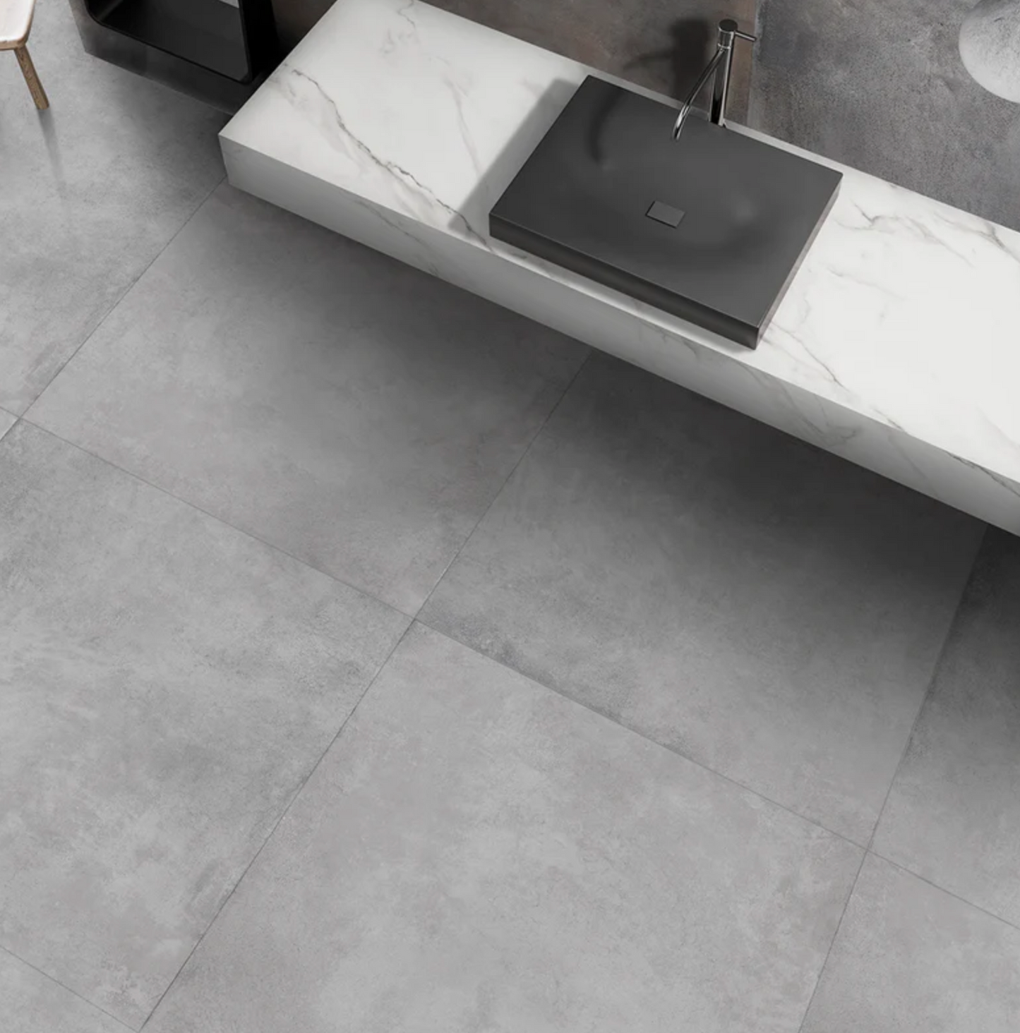 Ottimo Ceramics Promenade 48’’ x 48’’ | White | Matte Glazed Porcelain Tile