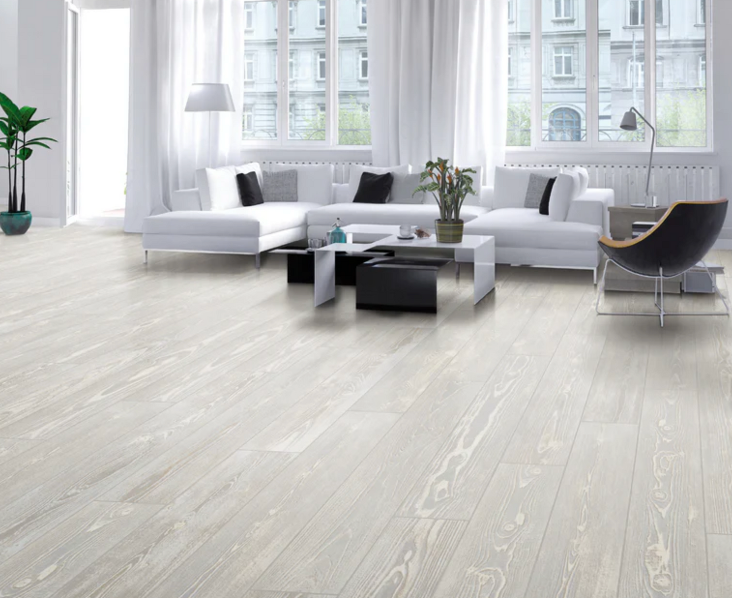 Ottimo Ceramics Redwood| Pearl | 8” x 48” Matte Glazed Porcelain Tile