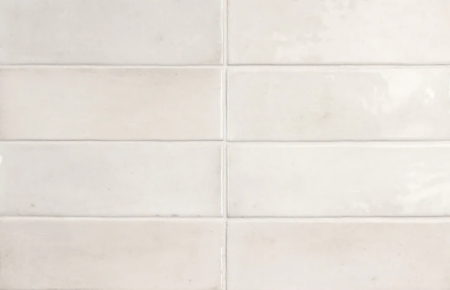 Ottimo Ceramics Soco | White | 2” x 6” Glazed Glossed Porcelain Tile