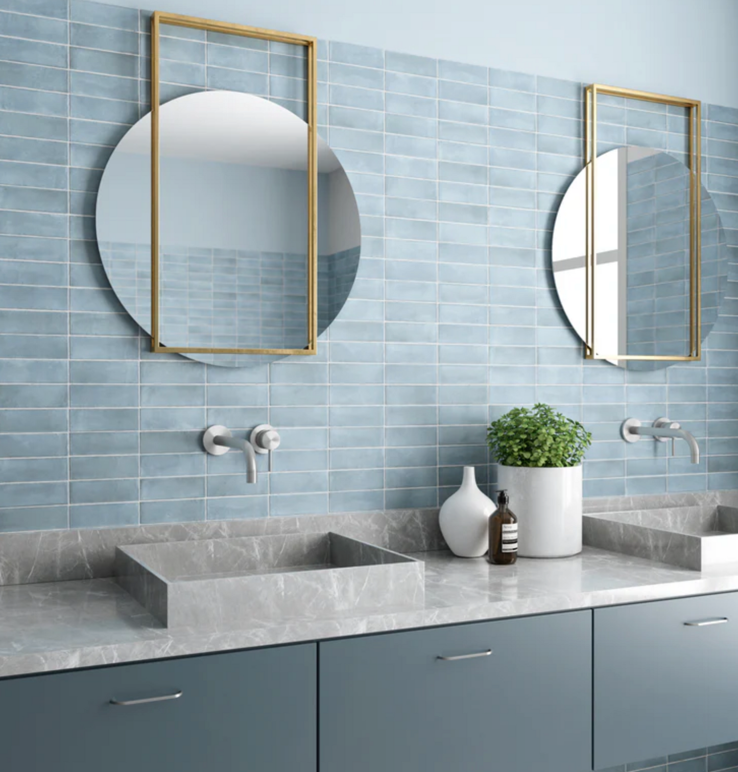 Ottimo Ceramics Soco | White | 2” x 6” Glazed Glossed Porcelain Tile