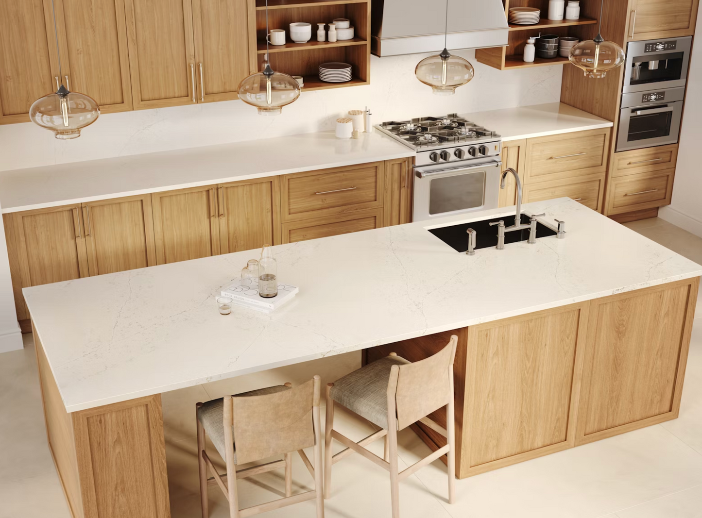 Cosentino Silestone Siberian Frost 128’’ x 62’’ x 2.0 cm Polished Quartz Slab