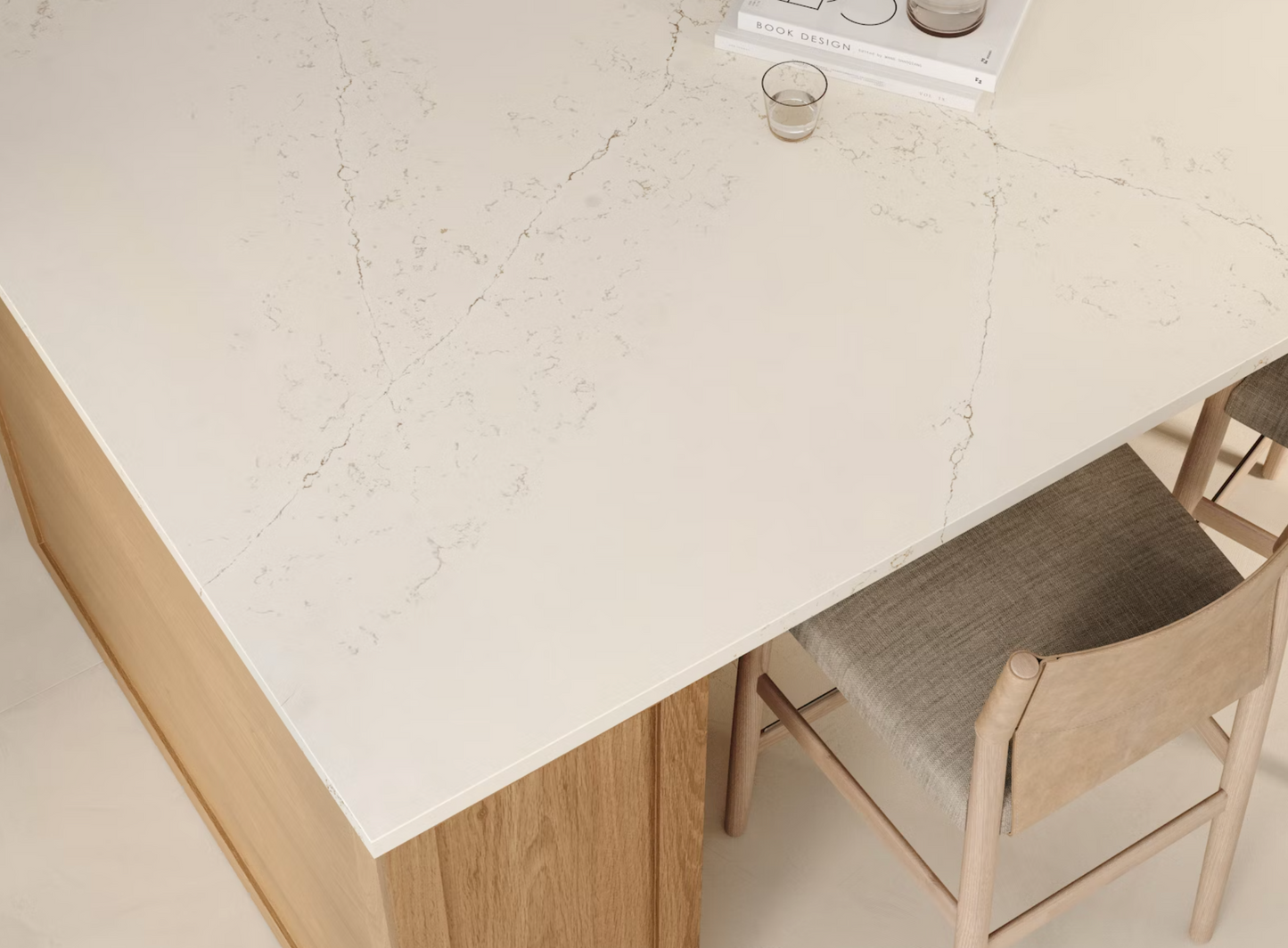 Cosentino Silestone Siberian Frost 128’’ x 62’’ x 2.0 cm Polished Quartz Slab
