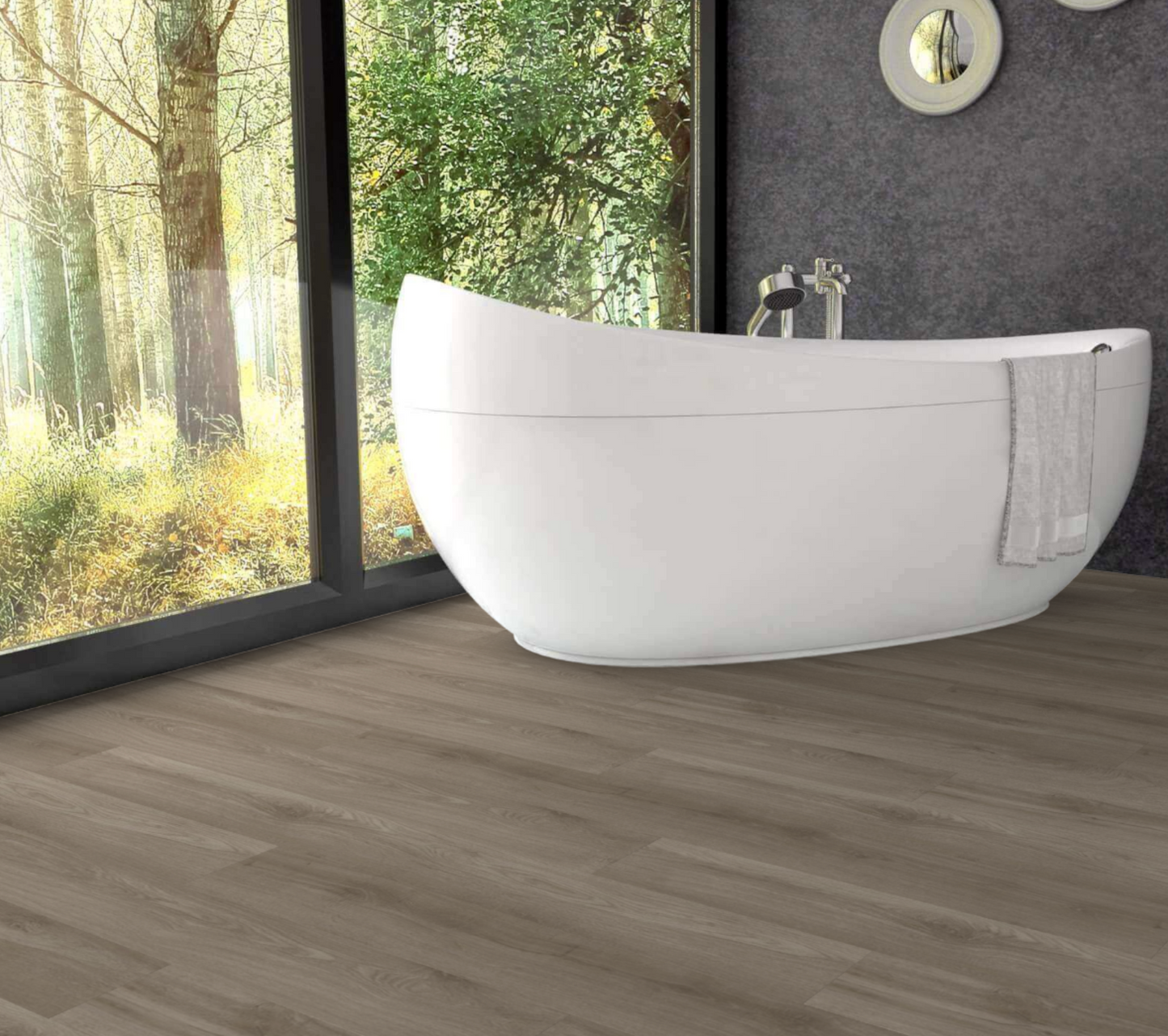 Tri West|MetroFlor| French Quarter 7''x 60'' x 8mm| Bourbon St. | WPC Flooring