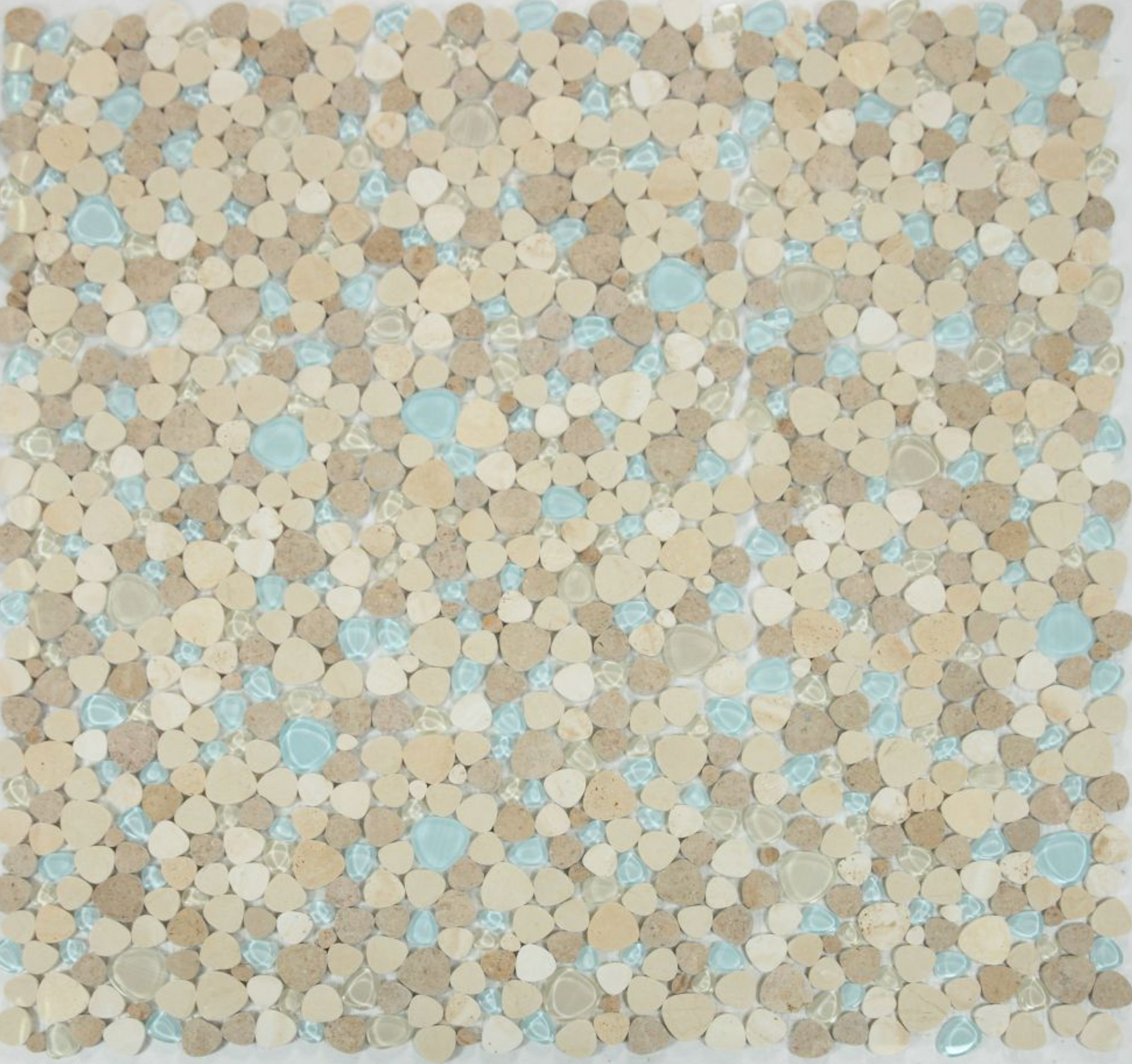 Elysium Tiles Peach Blue Roma 12 x 12 Mosaic Tiles