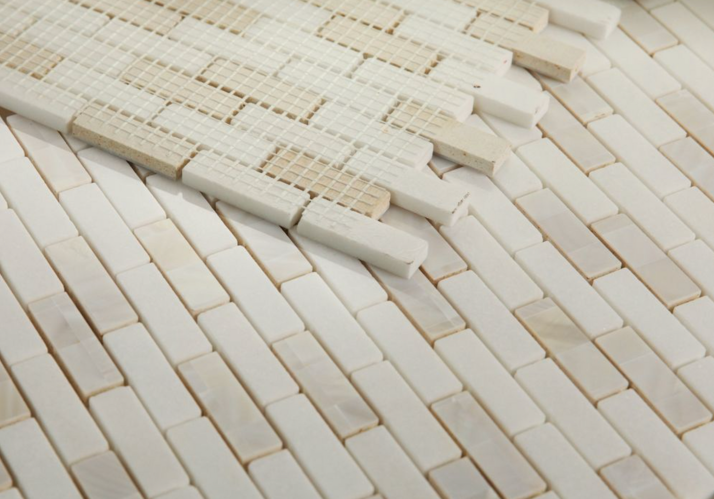 Elysium Tiles Diana Linear Thassos 11.75 x 12 Mosaic Tiles