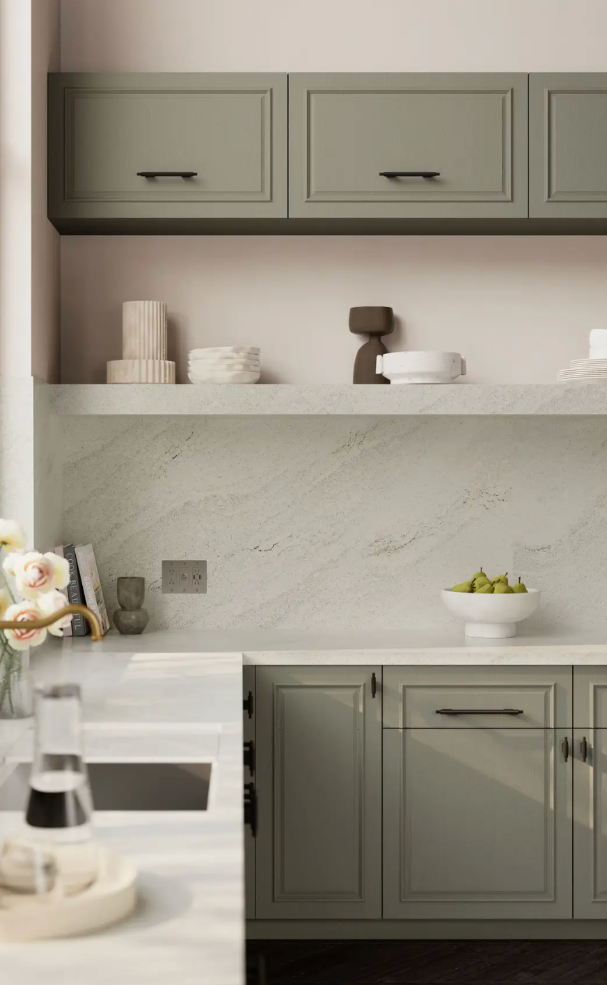 Cambria Traymore Bay 132''x 65.5'' 2 cm Polished Quartz Slab